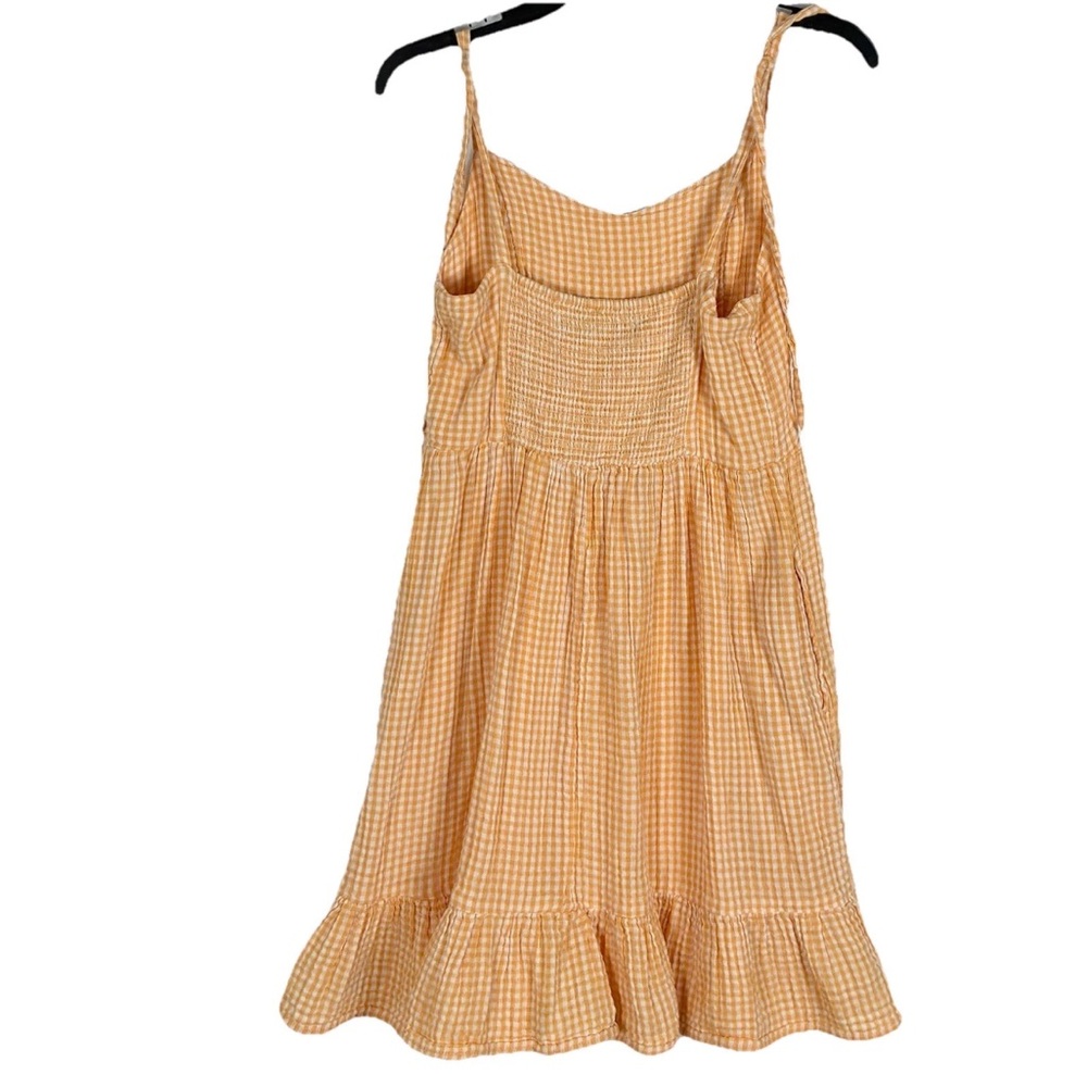 Nwot Old Navy Fit & Flare Tie-Shoulder Gingham Mini Cami Dress Size Medium Boho - Picture 2 of 6